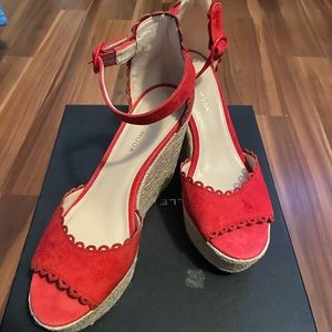 Brand: Pelle Moda Color: Lipstick Red Size: 6